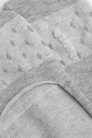 Mısırlı Kadın Pamuklu Tekli Gri Yazlık Babet Çorap