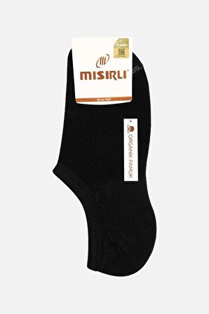 Mısırlı Kadın Pamuklu Tekli Siyah CK-Babet Çorap - M-70350-S