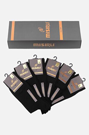 Mısırlı Erkek Merserize Kutulu 6 Çift Siyah Soket Çorap - M-67000-S