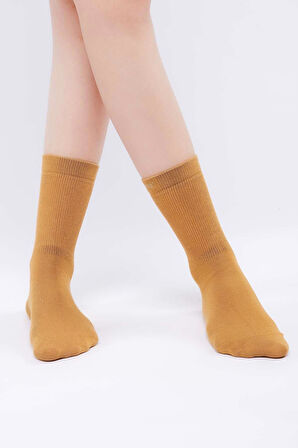 Mısırlı Kadın Modal Tekli Hardal Soket Çorap M 71001 HR