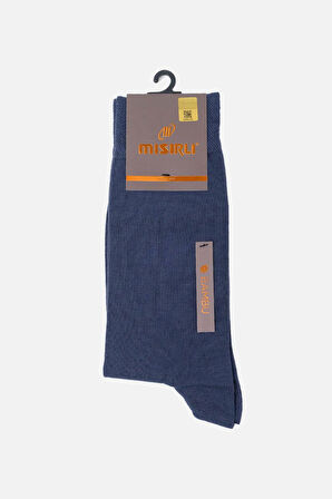 Mısırlı Erkek Bambu Tekli Jean Soket Çorap   M 62000 J