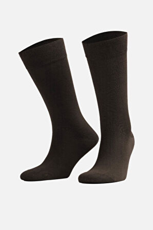 Mısırlı Erkek Modal Tekli Kahverengi Soket Çorap