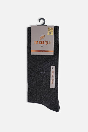 Mısırlı Erkek Modal Tekli Antrasit Soket Çorap