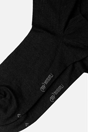 Mısırlı Erkek Soft Wool (Koyun Yünü) Tekli Siyah Soket Çorap   M 63000 Si