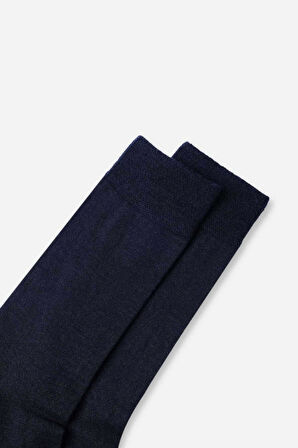 Mısırlı Erkek Soft Wool (Koyun Yünü) Tekli Lacivert Soket Çorap   M 63000 L