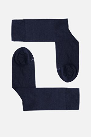 Mısırlı Erkek Lambswool (Koyun Yünü) Tekli Lacivert Soket Çorap - M-63000-L