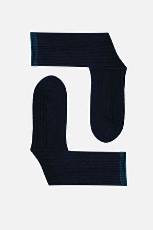 Mısırlı Erkek Lambswool Tekli Lacivert Soket Çorap M 65001 L