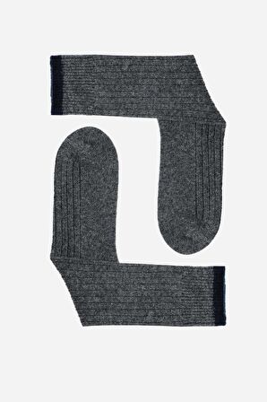 Mısırlı Erkek Lambswool Tekli Füme Soket Çorap M 65001 F