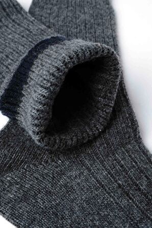 Mısırlı Erkek Lambswool Tekli Füme Soket Çorap M 65001 F