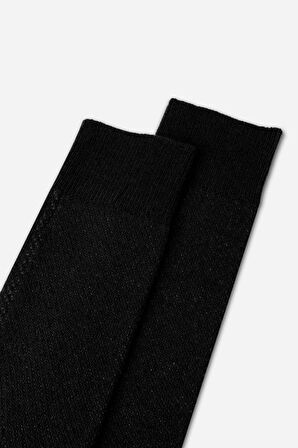 Mısırlı Erkek Lambswool Tekli Siyah Soket Çorap M 65002 S