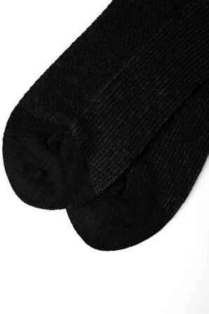Mısırlı Erkek Lambswool Tekli Siyah Soket Çorap M 65002 S