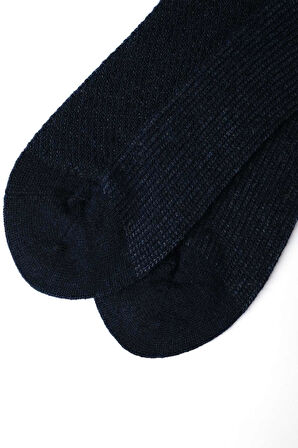 Mısırlı Erkek Kuzu Yünü (Lambswool) Tekli Lacivert Soket Çorap M 65002 L