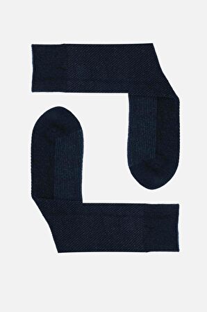 Mısırlı Erkek Lambswool Tekli Lacivert Soket Çorap M 65002 L