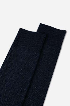 Mısırlı Erkek Lambswool Tekli Lacivert Soket Çorap M 65002 L