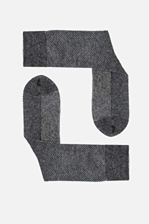 Mısırlı Erkek Lambswool Tekli Füme Soket Çorap M 65002 F