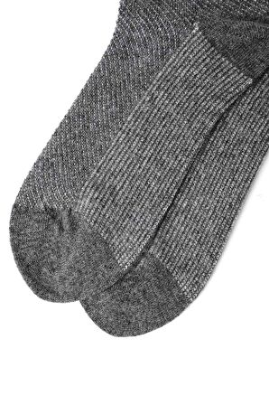 Mısırlı Erkek Lambswool Tekli Füme Soket Çorap M 65002 F