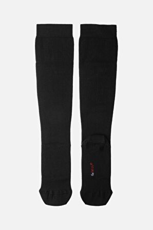 Mısırlı Unisex Merino Yünü Kışlık Tekli Siyah Compression Çorap - M COMP S