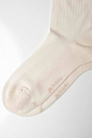 Mısırlı Kadın Merserize Tekli Bej Soket Çorap