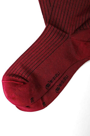 Mısırlı Kadın Merserize Tekli Kırmızı Soket Çorap