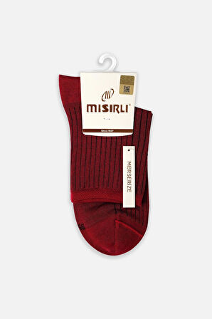 Mısırlı Kadın Merserize Tekli Kırmızı Soket Çorap