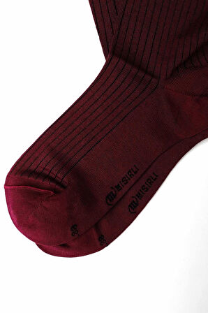 Mısırlı Kadın Merserize Tekli Açık Bordo Soket Çorap