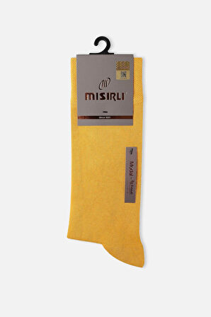 Mısırlı Erkek Modal Tekli Sarı Soket Çorap  M 61000 SR