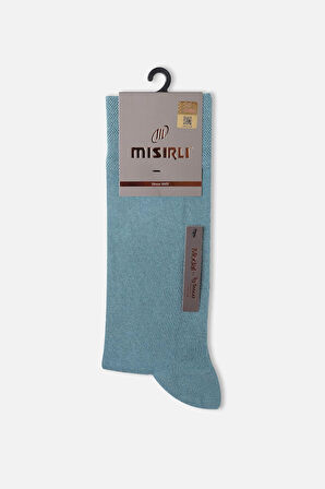 Mısırlı Erkek Modal Tekli Pastel Mavi Soket Çorap  M 61000 PM