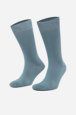 Mısırlı Erkek Modal Tekli Pastel Mavi Soket Çorap