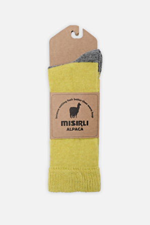 Mısırlı Erkek Alpaka Yünü Tekli Yeşil Soket Çorap