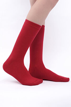 Mısırlı Kadın Modal Kaşmir Tekli Kırmızı Soket Çorap M 79000 K