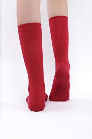 Mısırlı Kadın Modal Kaşmir Tekli Kırmızı Soket Çorap M 79000 K