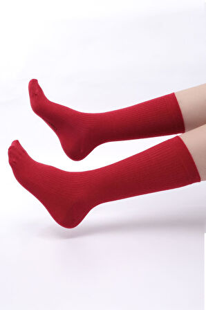 Mısırlı Kadın Modal Kaşmir Tekli Kırmızı Soket Çorap M 79000 K