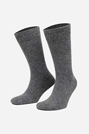 Mısırlı Erkek Koyun Yünü Tekli Füme Soket Çorap M 65003 F