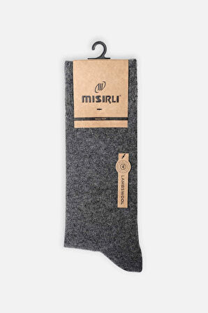 Mısırlı Erkek Koyun Yünü Tekli Füme Soket Çorap M 65003 F