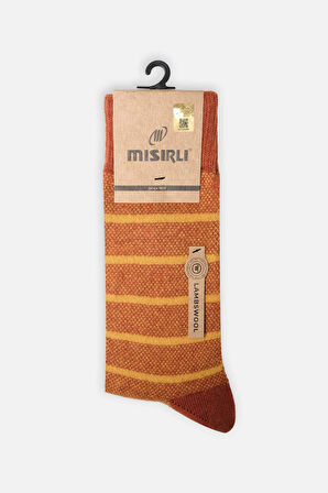 Mısırlı Erkek Koyun Yünü Tekli Kiremit Soket Çorap M 65004 KR