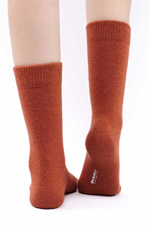 Mısırlı Kadın Koyun Yünü Tekli Kiremit Soket Çorap M 75002 KR