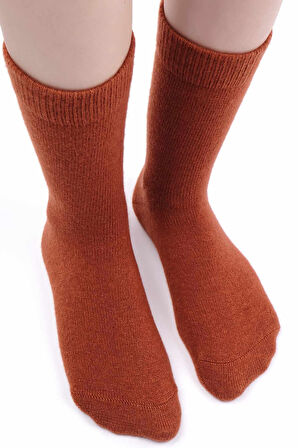 Mısırlı Kadın Koyun Yünü Tekli Kiremit Soket Çorap M 75002 KR