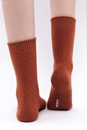 Mısırlı Kadın Koyun Yünü Tekli Kiremit Soket Çorap M 75004 K