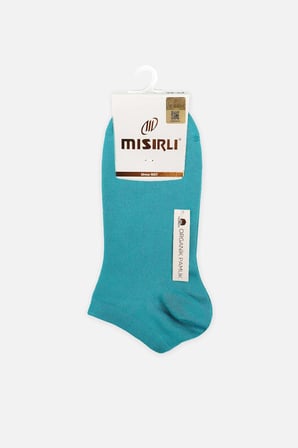 Mısırlı Kadın Pamuklu Tekli Mavi Yazlık Patik Çorap M 70203 M