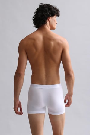Mısırlı Modal By Tencel Compact Cotton Klasik Boxer Beyaz