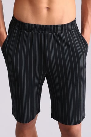 Mısırlı Erkek Bambu Pijama Şort Siyah