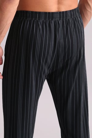 Mısırlı Erkek Bambu Düz Paça Pantolon Siyah