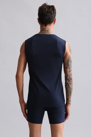 mısırlı modal by tencel hercules slim fit bisiklet yaka sporcu atlet lacivert