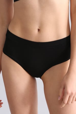 Mısırlı Modal by TENCEL HERA Gizli Lastikli Brazillian 3'lü Külot Siyah