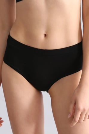 Mısırlı Modal by TENCEL HERA Gizli Lastikli Brazillian 3'lü Külot Siyah