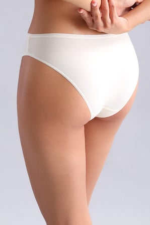 Mısırlı Modal by TENCEL HERA İnce Lastikli 3'lü Brazillian Külot Ekru