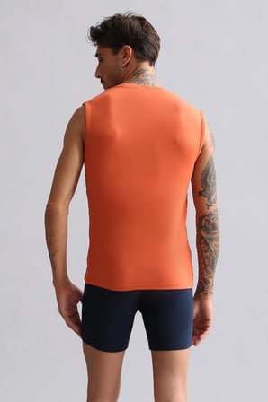 mısırlı modal by tencel hercules slim fit bisiklet yaka sporcu atlet pas kırmızısı