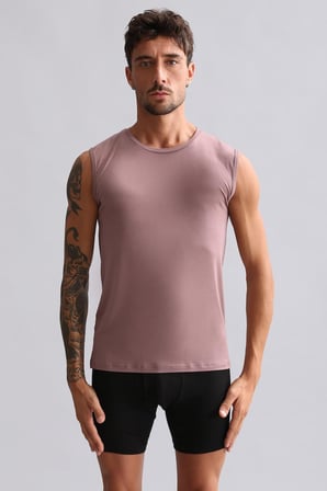 mısırlı modal by tencel hercules slim fit bisiklet yaka sporcu atlet lavender
