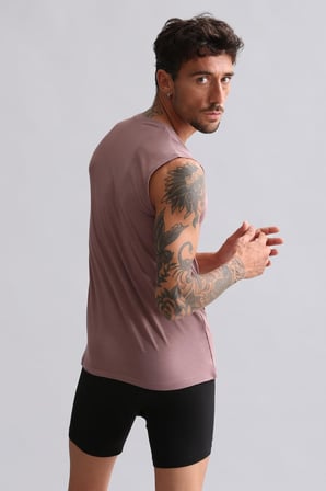 mısırlı modal by tencel hercules slim fit bisiklet yaka sporcu atlet lavender