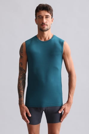 mısırlı modal by tencel hercules slim fit bisiklet yaka sporcu atlet fit green
